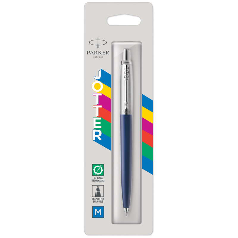 Ручка шариковая Parker "Jotter Navy Blue" синяя, 1,0мм, кнопочн., Ручка шариковая Parker "Jotter Navy Blue" синяя, 1,0мм, кнопочн.,