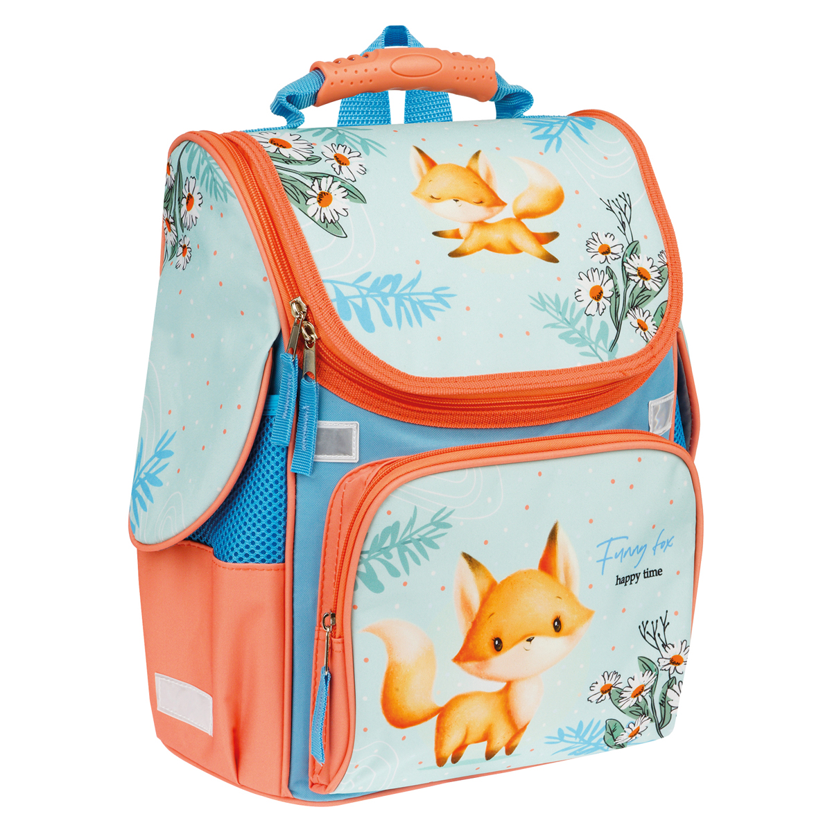 Ранец ArtSpace Junior "Foxy" 37*28*21см, 1 отделение, 3 кармана, Ранец ArtSpace Junior "Foxy" 37*28*21см, 1 отделение, 3 кармана,