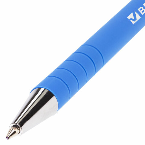 Ручка шариковая BRAUBERG "Capital blue", СИНЯЯ, корпус soft-touch Ручка шариковая BRAUBERG "Capital blue", СИНЯЯ, корпус soft-touch