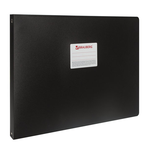 Папка на 4 кольцах БОЛЬШОГО ФОРМАТА А3, ГОРИЗОНТАЛЬНАЯ, 30 мм, черная, 0,8 мм, Папка на 4 кольцах БОЛЬШОГО ФОРМАТА А3, ГОРИЗОНТАЛЬНАЯ, 30 мм, черная, 0,8 мм,