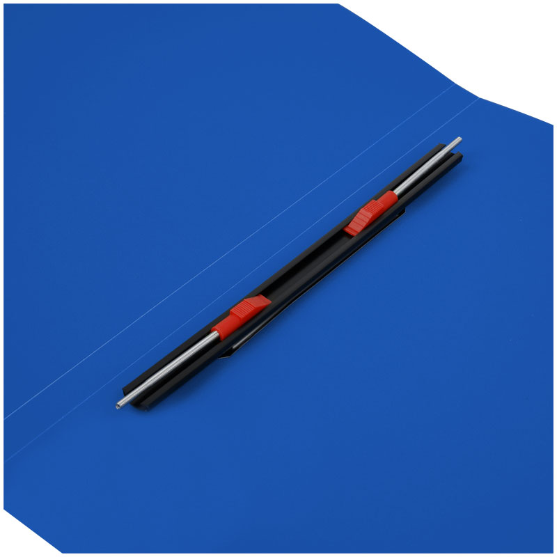 Папка с пружинным скоросшивателем СТАММ, 14мм, 500мкм, синяя