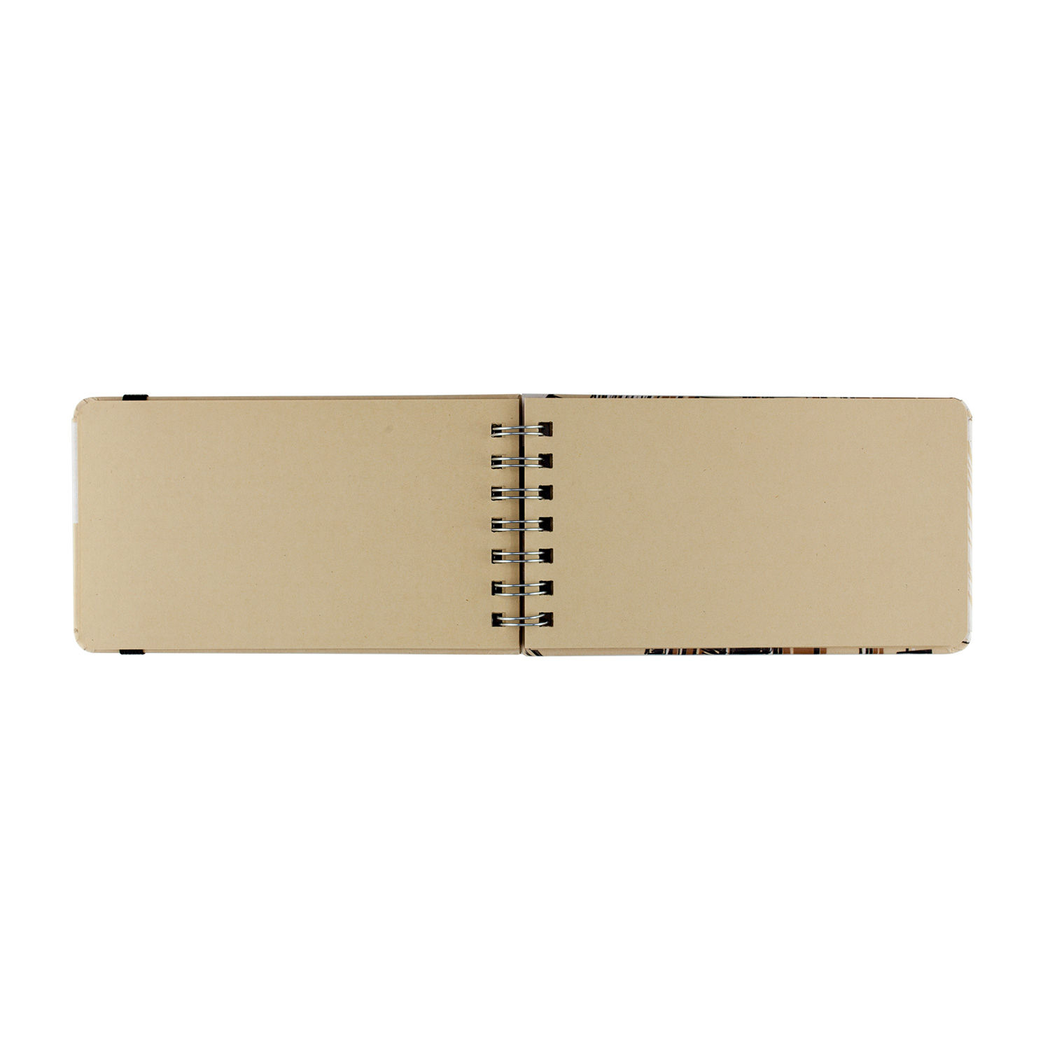 SKETCHBOOK BV, 105х185 мм, 80Л, КРАФТ 100 гр. НА ГРЕБНЕ (4 ВИДА)