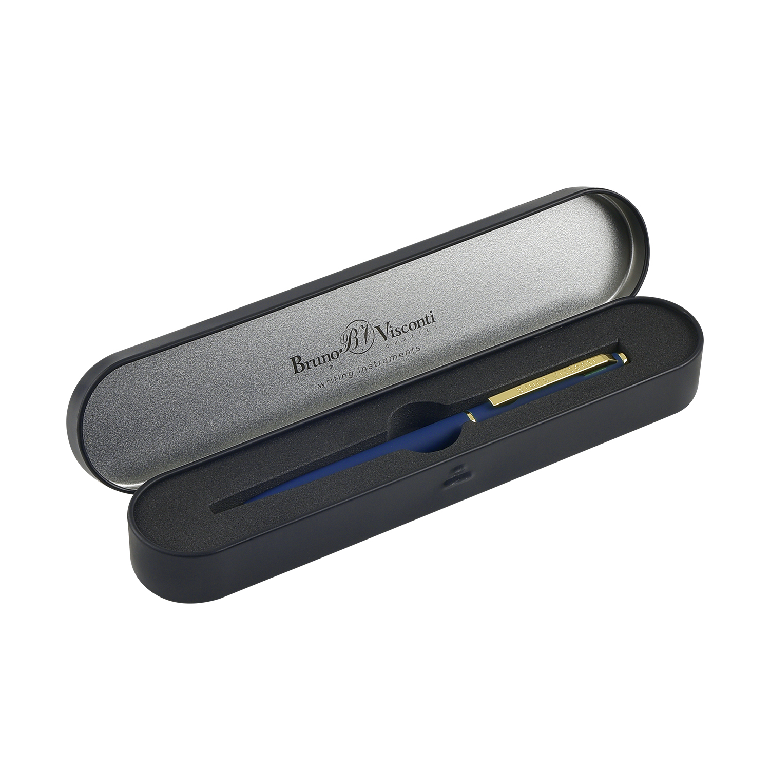 РУЧКА "PALERMO" В МЕТАЛЛИЧЕСКОМ ФУТЛЯРЕ 0,7 ММ, СИНЯЯ (корпус синий, РУЧКА "PALERMO" В МЕТАЛЛИЧЕСКОМ ФУТЛЯРЕ 0,7 ММ, СИНЯЯ (корпус синий,