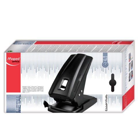 Дырокол MAPED (Франция) "Essentials", металлический, мощный, на 70 Дырокол MAPED (Франция) "Essentials", металлический, мощный, на 70