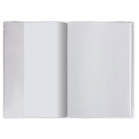 Обложка ПВХ для учебника и тетради, А4, универсальная, прозрачная, плотная, 120