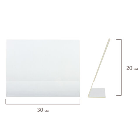 Подставка настольная для рекламных материалов ГОРИЗОНТАЛЬНАЯ (297х210 мм), А4,