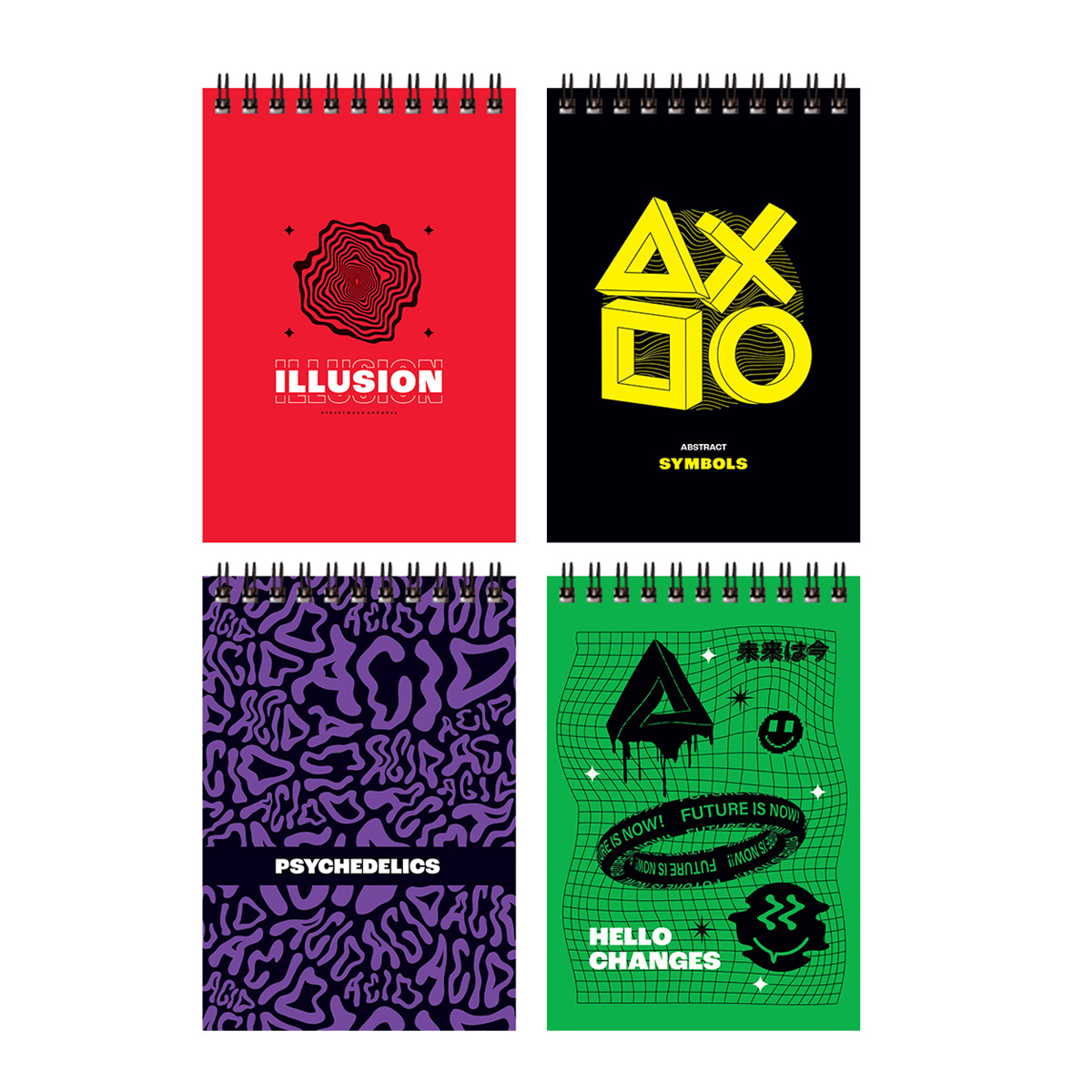 Блокнот А6 40л. на гребне BG "Illusion" Блокнот А6 40л. на гребне BG "Illusion"