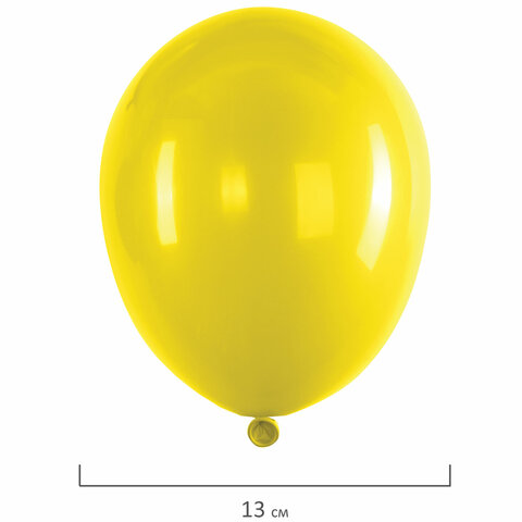 Шары воздушные маленькие 13 см, 100 штук, "ЯРКИЕ ЦВЕТА", ассорти,