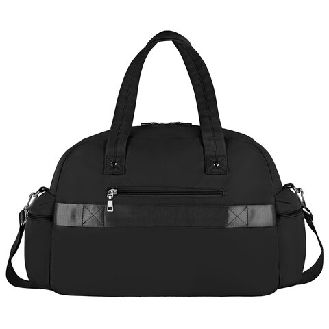 Сумка дорожная HEIKKI HANDY (ХЕЙКИ), карман на молнии, багажная лента, черная, Сумка дорожная HEIKKI HANDY (ХЕЙКИ), карман на молнии, багажная лента, черная,