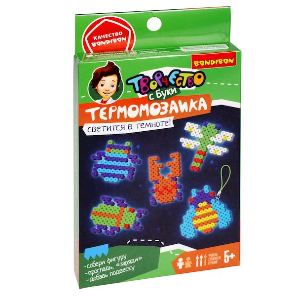 Набор для творчества BONDIBON. Термомозаика неоновая. Светится в темноте! Набор для творчества BONDIBON. Термомозаика неоновая. Светится в темноте!