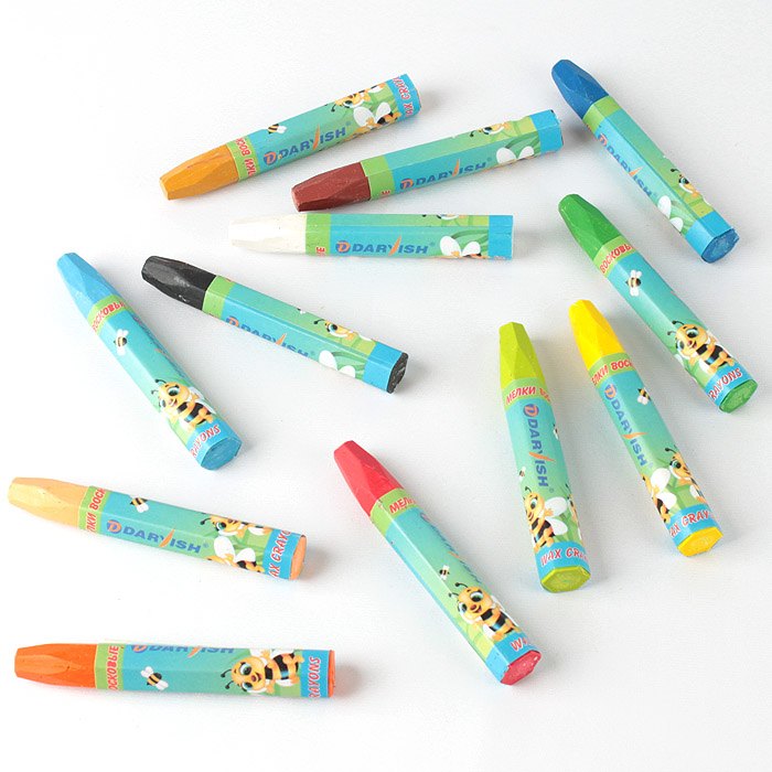 Мелки восковые 12цв. "Darvish" Мелки восковые 12цв. "Darvish"