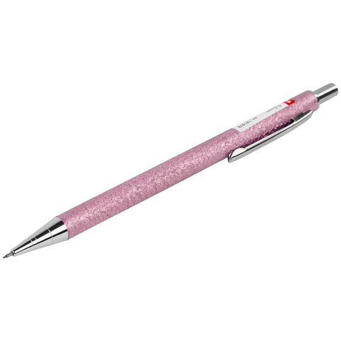 Карандаш механический 0,5 мм, HB, BRAUBERG ROSE PINK, металлический корпус, Карандаш механический 0,5 мм, HB, BRAUBERG ROSE PINK, металлический корпус,