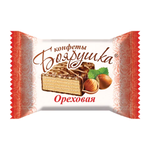Конфеты шоколадные СЛАВЯНКА "Боярушка", вафельные, с арахисом и