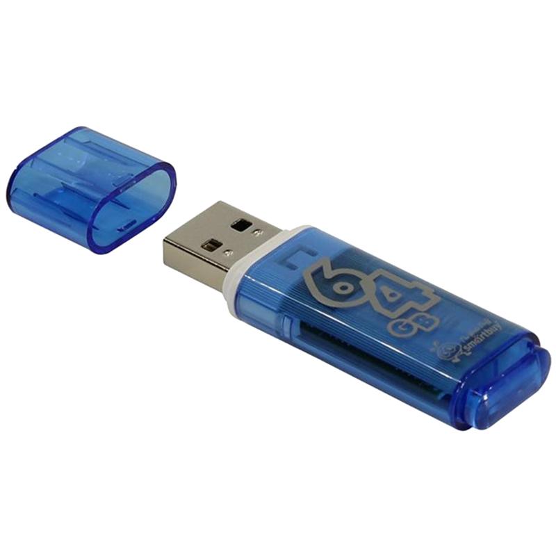 Память Smart Buy USB Flash 64GB Glossy голубой: SB64GBGS-B Память Smart Buy USB Flash 64GB Glossy голубой: SB64GBGS-B
