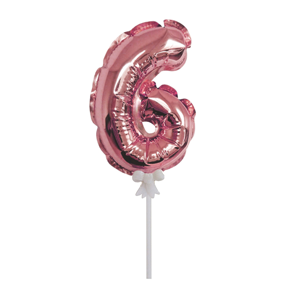 Шар самодув Цифра 6 Rose Gold 18 см шар фольгированный Шар самодув Цифра 6 Rose Gold 18 см шар фольгированный