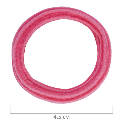 Резинки для волос НАБОР 6 шт., мягкие, большие, оттенки розового, MONTE VITA Резинки для волос НАБОР 6 шт., мягкие, большие, оттенки розового, MONTE VITA