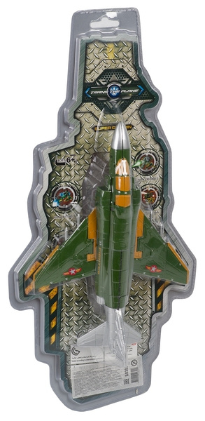 Игр. пласт. на бат. военный самолёт, PVC 22x11x42 см, 2 вида, Б83030 Игр. пласт. на бат. военный самолёт, PVC 22x11x42 см, 2 вида, Б83030