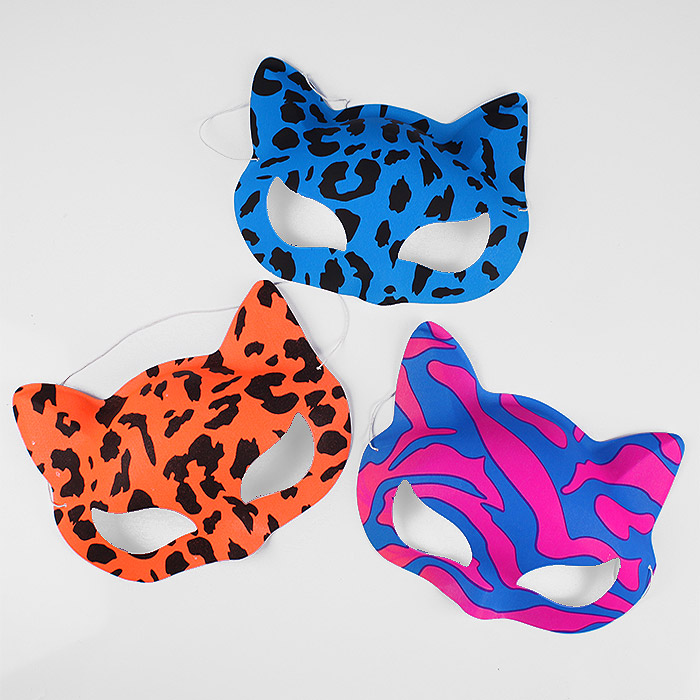 Праздничное украшение "Маска с ушками" ассорти Праздничное украшение "Маска с ушками" ассорти