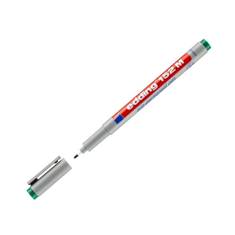 Маркер для глянцевых поверхностей EDDING 152/4 M зеленый 1 мм., стираемый Маркер для глянцевых поверхностей EDDING 152/4 M зеленый 1 мм., стираемый