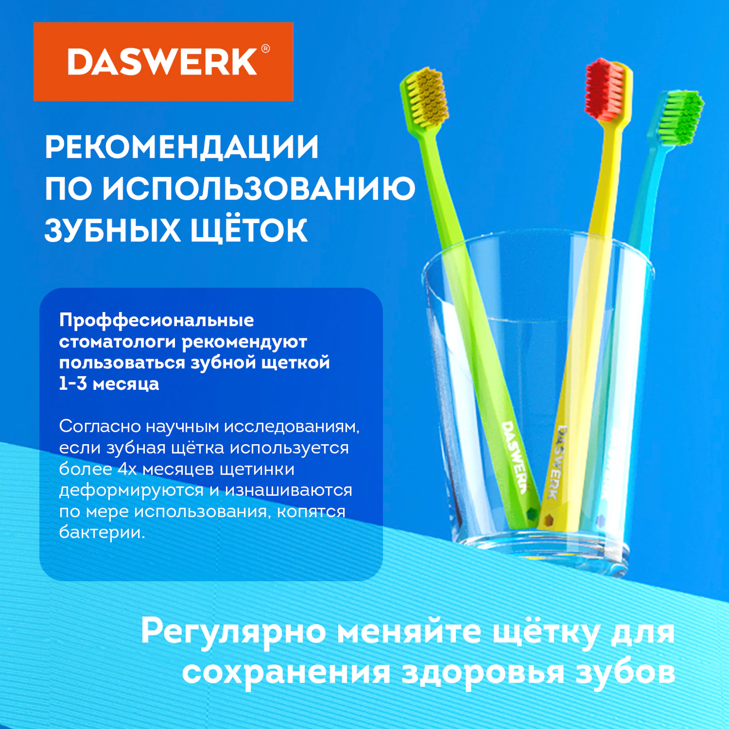 Зубные щетки, набор 6 штук, СРЕДНЕ-МЯГКИЕ (MEDIUM SOFT), DASWERK (ДАСВЕРК), Зубные щетки, набор 6 штук, СРЕДНЕ-МЯГКИЕ (MEDIUM SOFT), DASWERK (ДАСВЕРК),