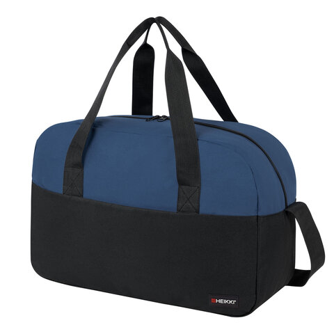 Сумка спортивная HEIKKI BASE (ХЕЙКИ), карман на молнии, черная/темно-синяя, Сумка спортивная HEIKKI BASE (ХЕЙКИ), карман на молнии, черная/темно-синяя,