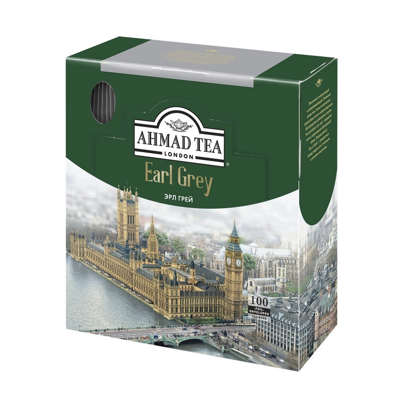 Чай Ahmad Earl grey черный бергамот 100пак/уп 5951-08 Чай Ahmad Earl grey черный бергамот 100пак/уп 5951-08