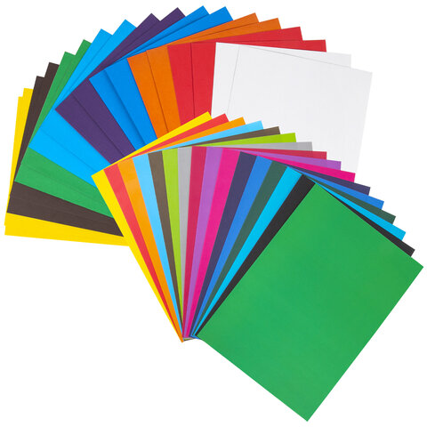 Набор картона и бумаги А4 немелованный (белый картон 2 л., цветной картон 16 л. Набор картона и бумаги А4 немелованный (белый картон 2 л., цветной картон 16 л.