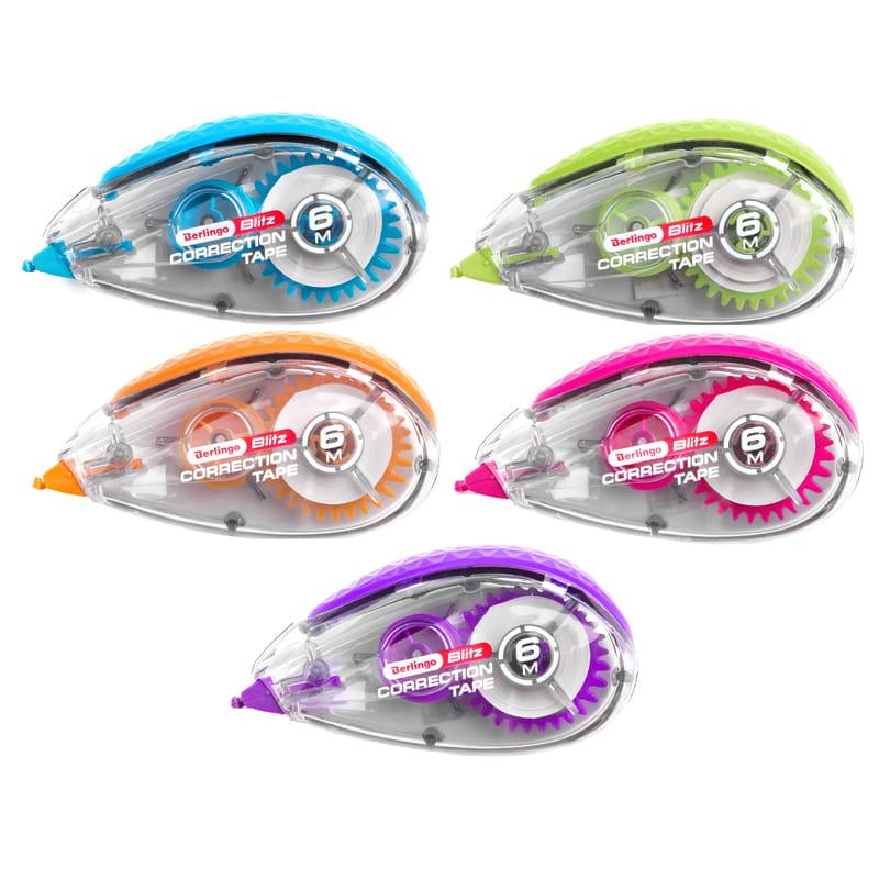 Корректирующая лента Berlingo "Blitz" 5мм*6м. Fks_06010 Корректирующая лента Berlingo "Blitz" 5мм*6м. Fks_06010