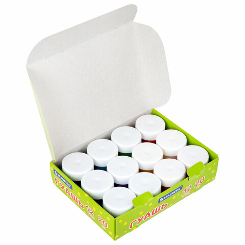 Гуашь BRAUBERG "Кот-энтузиаст", 12 цветов по 20 мл, 192560 Гуашь BRAUBERG "Кот-энтузиаст", 12 цветов по 20 мл, 192560