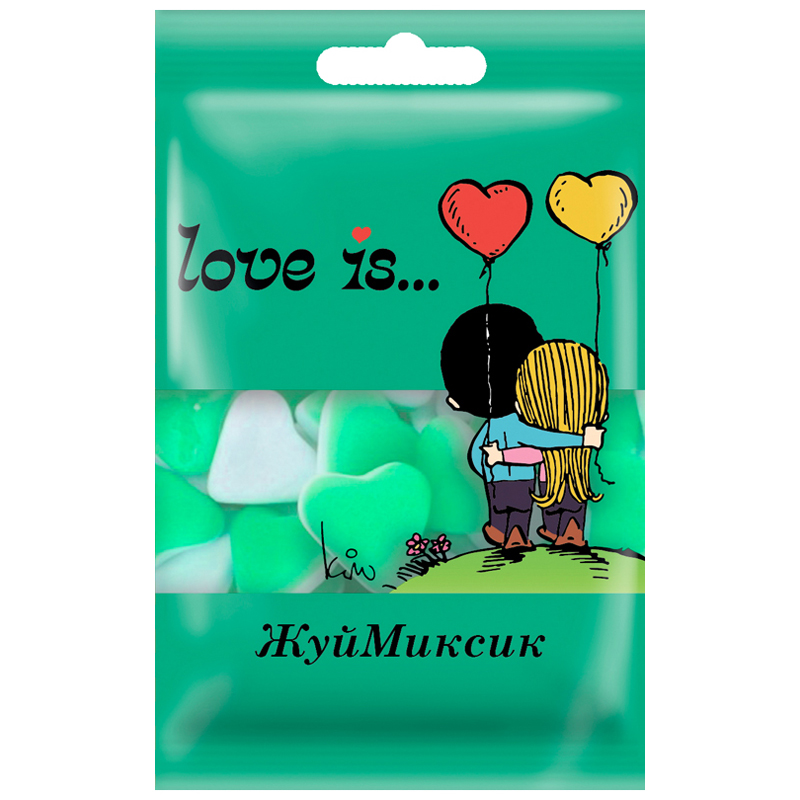 Жевательный мармелад Love is…, мята-лайм-лимон, 20г. Жевательный мармелад Love is…, мята-лайм-лимон, 20г.