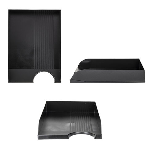 Лоток горизонтальный для бумаг BRAUBERG Standard, 350х253х65 мм, черный, 237947 Лоток горизонтальный для бумаг BRAUBERG Standard, 350х253х65 мм, черный, 237947