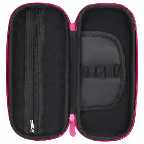 Пенал ЮНЛАНДИЯ, 1 отделение, 1 откидная планка, карман, EVA покрытие soft touch,