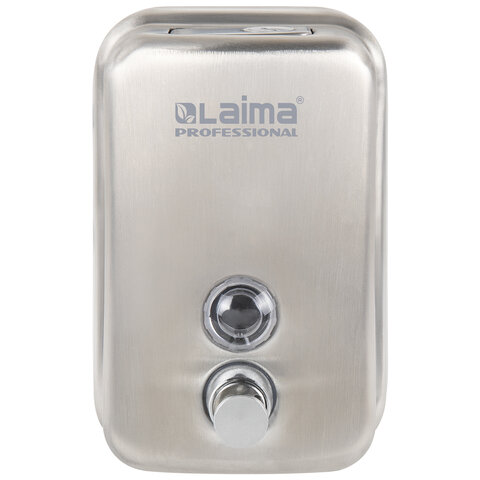 Дозатор для жидкого мыла LAIMA PROFESSIONAL INOX (гарантия 3 года), 0,5 л,