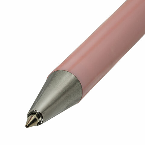 Ручка шариковая автоматическая BRAUBERG "Stripes Pastel", СИНЯЯ, Ручка шариковая автоматическая BRAUBERG "Stripes Pastel", СИНЯЯ,
