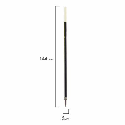 Стержень шариковый PILOT 144 мм, линия 0,27 мм, КОМПЛЕКТ 2 ШТУКИ, СИНИЙ, узел 1