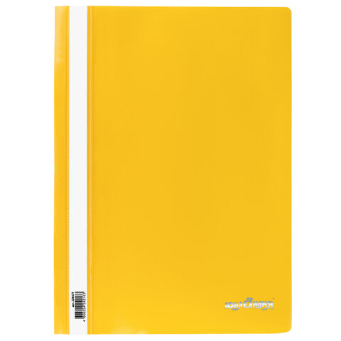 Скоросшиватель пластиковый ЮНЛАНДИЯ, А4, 130/180 мкм, желтый 228677 Скоросшиватель пластиковый ЮНЛАНДИЯ, А4, 130/180 мкм, желтый 228677