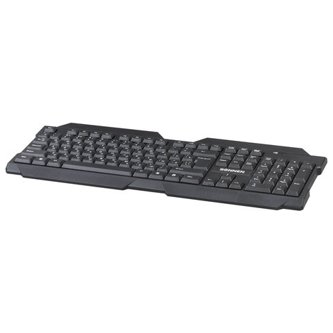 Клавиатура беспроводная SONNEN KB-5156, USB, 104 клавиши, 2,4 Ghz, черная, Клавиатура беспроводная SONNEN KB-5156, USB, 104 клавиши, 2,4 Ghz, черная,