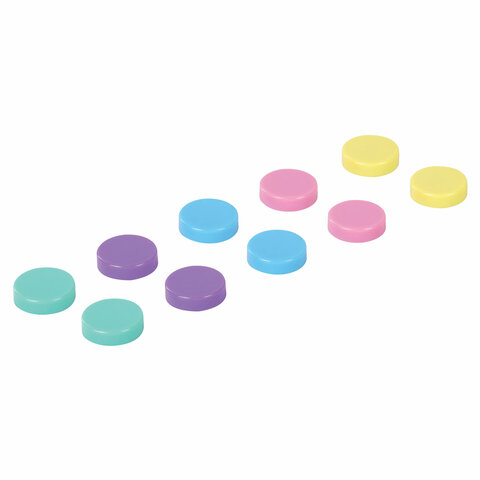 Магниты 30 мм, НАБОР 10 шт., "MACAROONS", BRAUBERG KIDS, блистер,