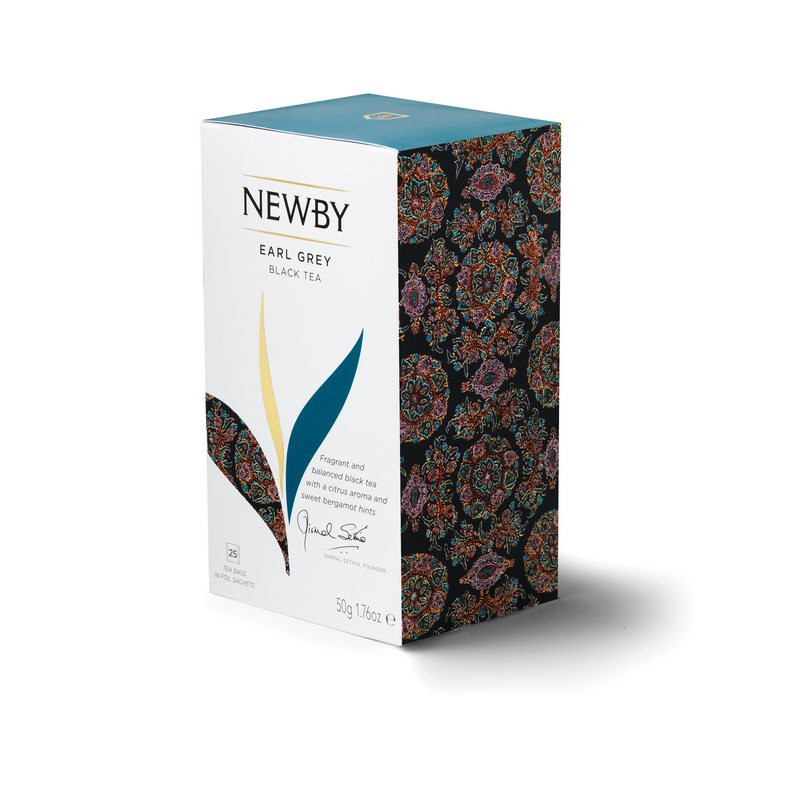 Чай Newby Эрл Грей черный 25 пакетиков Чай Newby Эрл Грей черный 25 пакетиков