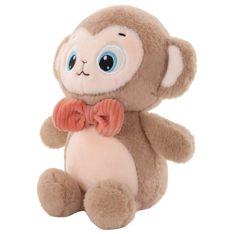 Игрушка мягкая "Обезьянка", 25 см, цвет коричневый, WOOZOO (ВУЗУ),