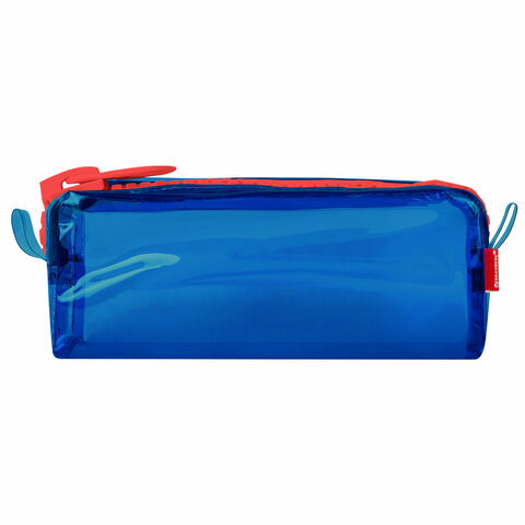 Пенал BRAUBERG с объемной "тракторной" молнией, 1 отделение, ПВХ,