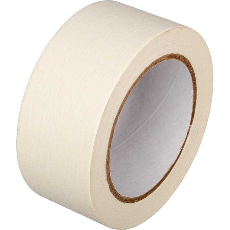 Клейкая лента малярная 50мм х 50м Клейкая лента малярная 50мм х 50м
