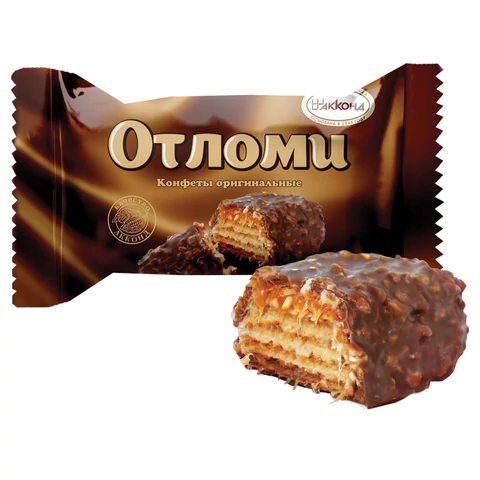 Конфеты вафельные АККОНД "Отломи" с молочной карамелью, 360 г Конфеты вафельные АККОНД "Отломи" с молочной карамелью, 360 г