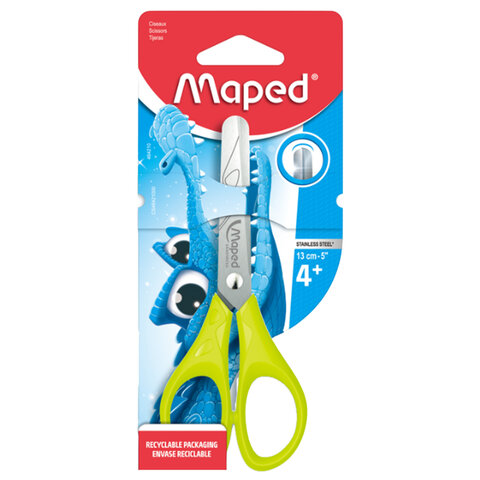 Ножницы MAPED "Essentials", 130 мм, закругленные лезвия, ассорти, Ножницы MAPED "Essentials", 130 мм, закругленные лезвия, ассорти,