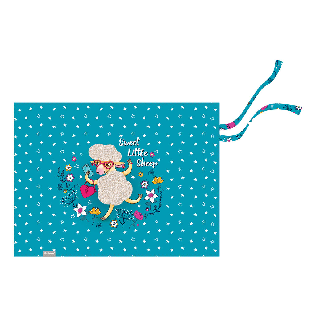 Подкладка настольная текстильная ErichKrause® Flower Sheep, A3+ Подкладка настольная текстильная ErichKrause® Flower Sheep, A3+