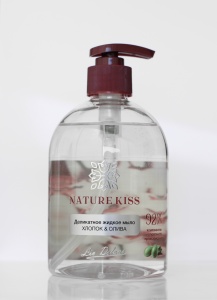 S/LIFE NATURE KISS МЫЛО Деликат.жидкое ХЛОПОК & ОЛИВА, 480мл/12шт S/LIFE NATURE KISS МЫЛО Деликат.жидкое ХЛОПОК & ОЛИВА, 480мл/12шт