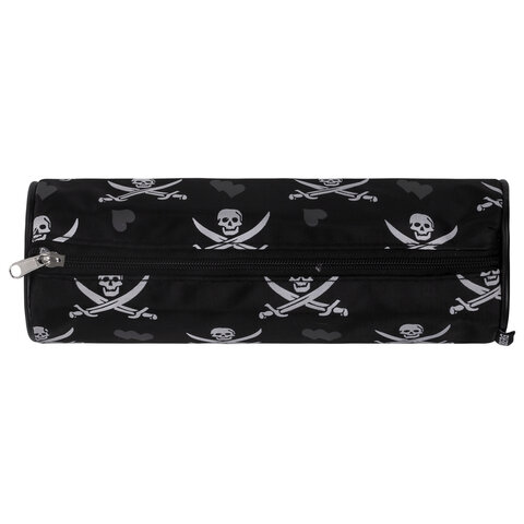 Пенал-косметичка BRAUBERG для учеников начальной школы, черный, пираты, 20х7х7 Пенал-косметичка BRAUBERG для учеников начальной школы, черный, пираты, 20х7х7