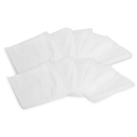 Халат одноразовый белый на кнопках КОМПЛЕКТ 10 шт., XL, 110 см, резинка, 20