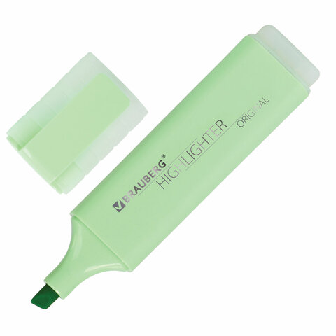 Текстовыделитель BRAUBERG "ORIGINAL PASTEL", МЯТА, линия 1-5 мм, Текстовыделитель BRAUBERG "ORIGINAL PASTEL", МЯТА, линия 1-5 мм,