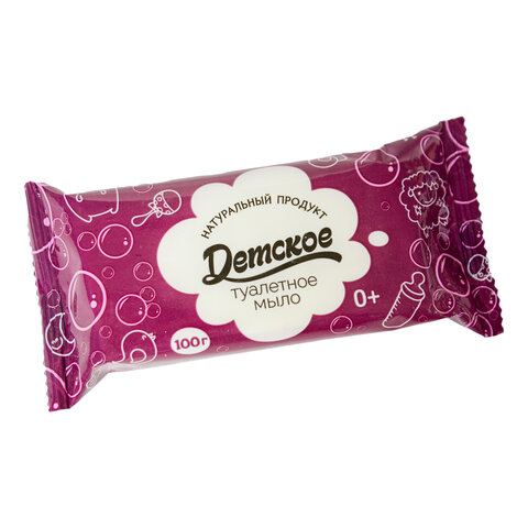 Мыло туалетное 100 г, "Детское" АГРОПРОМ-ЮГ, натуральное, 486787 Мыло туалетное 100 г, "Детское" АГРОПРОМ-ЮГ, натуральное, 486787